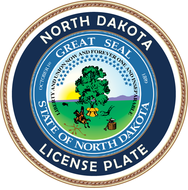 North Dakota License Plate Logo